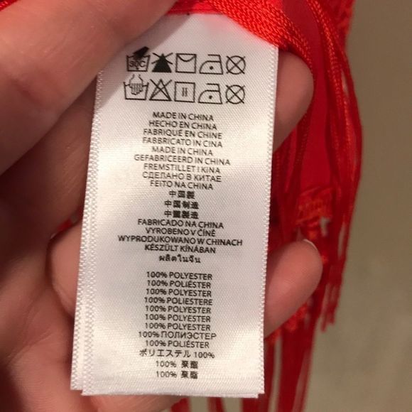 MICHAEL KORS Coral Fringe Boxy Fit Top - Picture 8 of 8